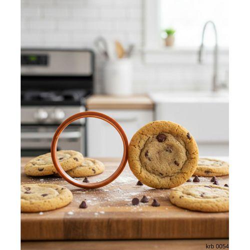 Yuvarlak Kurabiye Kalıbı ve Hamur Kesici – Şeker Hamuru ve Oyun Hamuru İçin Tek Parça Kalıp