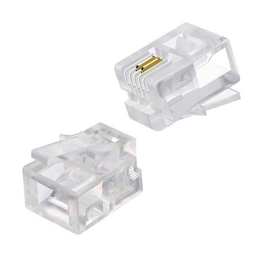 Powermaster RJ11 Telefon Soketi 6P/2C (100 Adet)