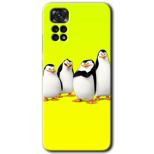 Potkal Hediye Fabrikası Xiaomi Redmi Note 11 5G Global Kılıf HD Desen Baskılı Arka Kapak - Penguenler