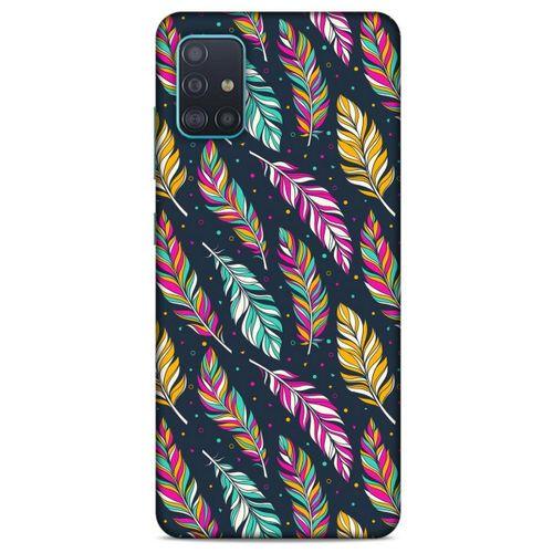 Samsung Galaxy A51 Kılıf Desenli Özel Seri Tüyler (13) Silikon Kap