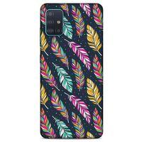 Samsung Galaxy A51 Kılıf Desenli Özel Seri Tüyler (13) Silikon Kap