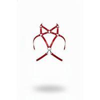 Kırmızı Kadın Kemer Deri Metal Halka Detaylı Gövde Aksesuarı - Brf108