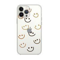 iPhone 14 Pro Max Uyumlu Smile Desenli Şeffaf Silikonlu Telefon Kılıfı