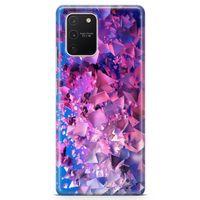 Samsung Galaxy S10 Lite Kılıf Mat Pırlanta Arka Kapak Koruma Desenli Full Koruyucu
