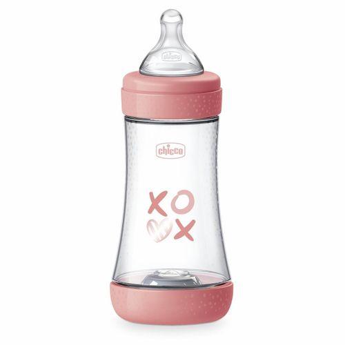 Chicco Perfect5 Antikolik PP Biberon 240 ml - Pembe