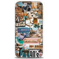 Samsung Galaxy A7 2017 / A720 Kılıf HD Baskılı Kılıf - Pink Motel + Tam Ekran Koruyucu