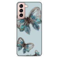 Lopard Samsung Galaxy S21 Uyumlu Kılıf Y.Liva-2020 Seri Pepela Liquid Crystal Kılıf