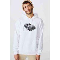 Nissan Baskılı Beyaz Erkek Kapşonlu Sweatshirt