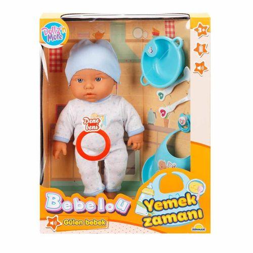Sunman Bebelou Yemek Zamanı Sesli Bebek Seti 35 Cm