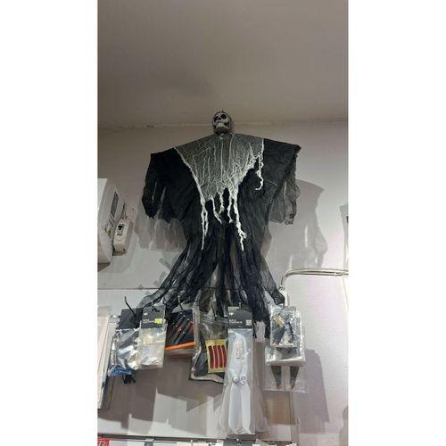 Saçaklı Ürperti Kuru Kafa Korku Hayalet Asılabilir Korkutucu Hayalet İskelet Cadılar Bayramı