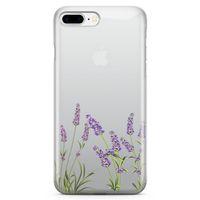 Apple iPhone 7 Plus Kılıf Lavanta Kolonyası Arka Kapak Koruma Desenli Full Koruyucu