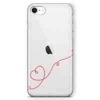 Apple iPhone SE 2020 Kılıf Şeker Kalp Arka Kapak Koruma Desenli Full Koruyucu