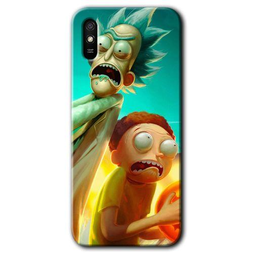 Xiaomi Redmi 9A Kılıf HD Desen Baskılı Arka Kapak - Rick Morty