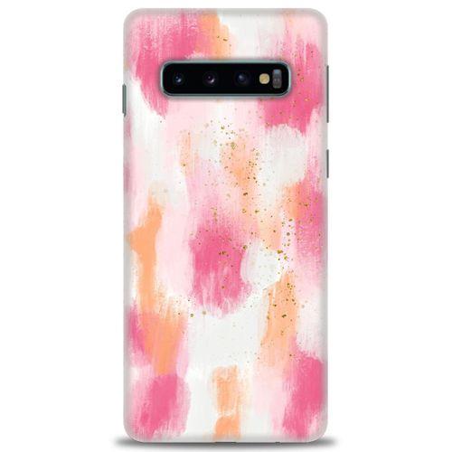 Samsung Galaxy S10 Kılıf HD Baskılı Kılıf - Pembe Palet + Tam Ekran Koruyucu