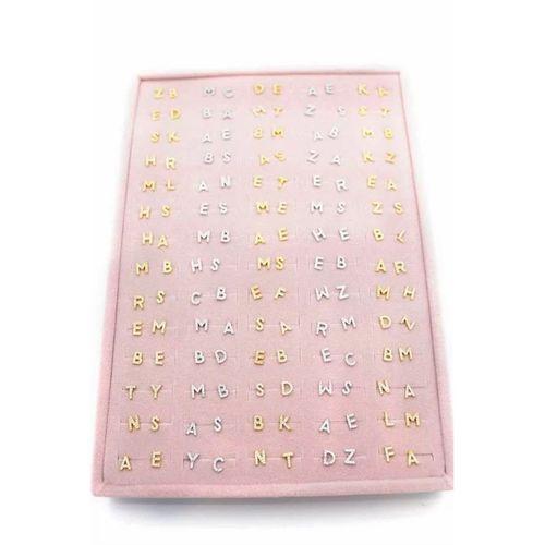 140'lı Standlı Harf Tragus Küpe - ÇOK RENKLİ