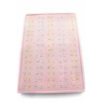 140'lı Standlı Harf Tragus Küpe - ÇOK RENKLİ