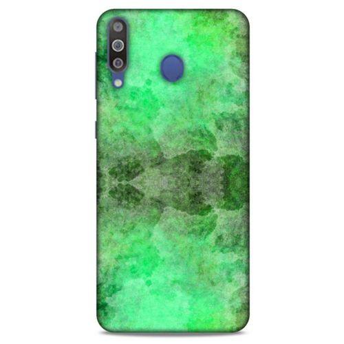 Mermer Desenli (22) Tema Tam Koruma Kılıfı Açık Yeşil Samsung Galaxy M30 Kılıf