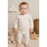 Zürafa Desenli 2 Parça Erkek Bebek Takım % 100 Pamuk