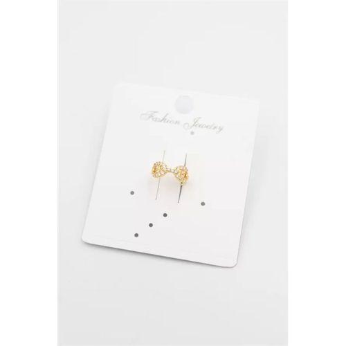 Taşlı Kıkırdak Küpe - Altın