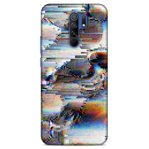 Lopard Xiaomi Redmi 9 Uyumlu Kılıf PiXel (21) Koruyucu Kapak Beyaz