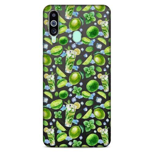 Frutix Lime 01 Samsung Galaxy M40 Kılıf Desenli Silikon