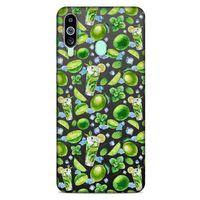 Frutix Lime 01 Samsung Galaxy M40 Kılıf Desenli Silikon