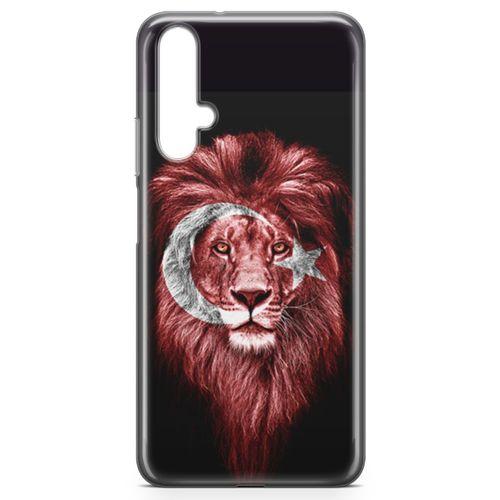 Honor View 20 Kılıf Aslan Türk Arka Kapak Koruma Desenli Full Koruyucu