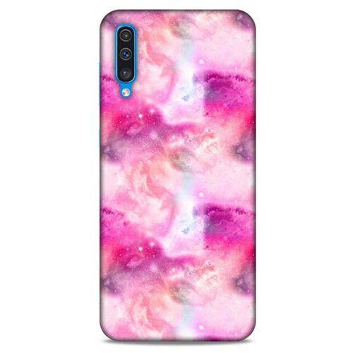 Mermer Desenli (5) Tema Koruma Kabı Fuşya Samsung Galaxy A50 Kılıf