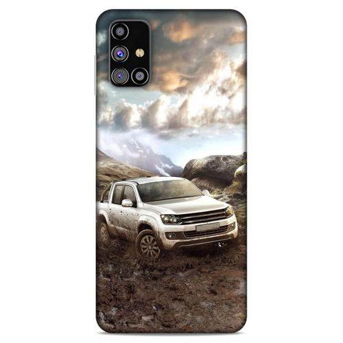 Lopard Samsung Galaxy M31s Uyumlu Kılıf PickUpX (38) Neo Hybrid Kılıf Gri Amarok
