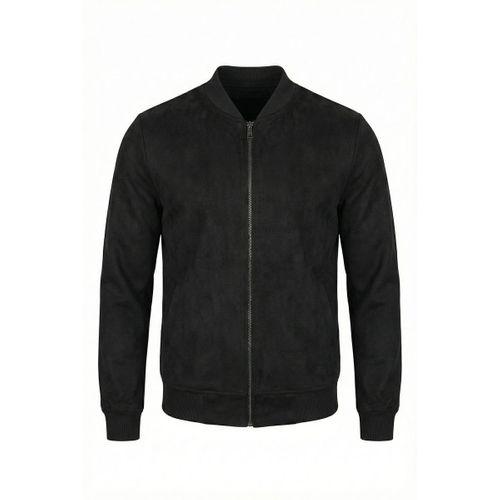 Erkek Scuba Süet Kumaş Bomber Hırka