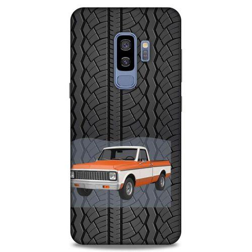 Lopard Samsung Galaxy S9 Plus Uyumlu Kılıf PickUpX (11) Tam Koruma Turuncu Beyaz