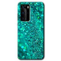 Huawei P40 Pro Kılıf HD Desen Baskılı Arka Kapak + Temperli Cam - Diamonds