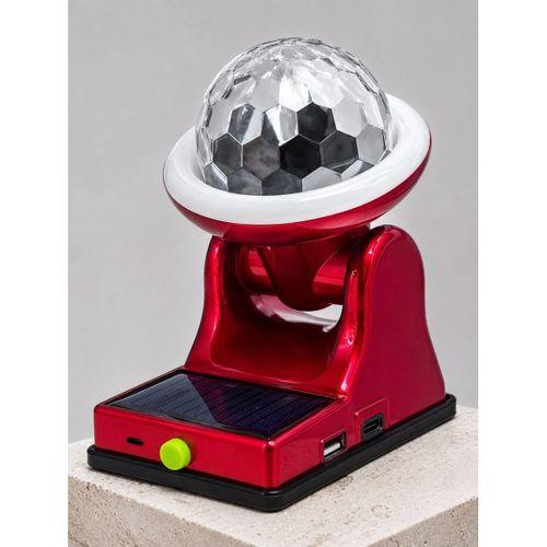 360° Rgb Led Disco Işığı Ayarlanabilir Başlıklı Güneş Enerjili Projektör Lamba