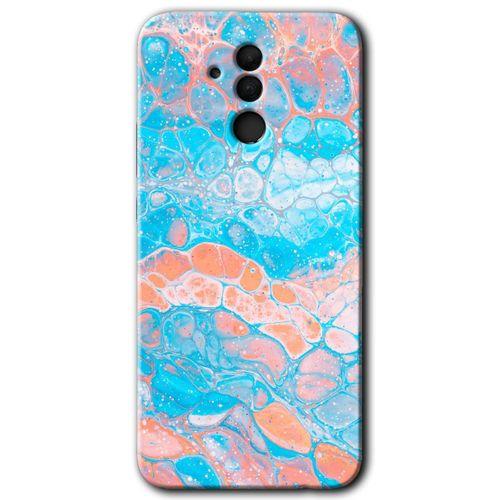 Huawei Mate 20 Lite HD Baskılı Kılıf + 9D Tam Ekran Koruyucu - Bubbles 1