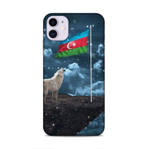 Apple Iphone 11 Uyumlu Kılıf Azarbaijan (25) Antişok Kapak Kurt Bayrak