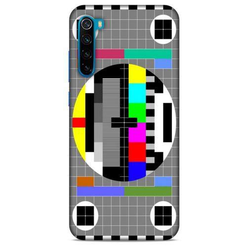 Retro (24) Desen Darbe Emici Kılıf Renkli Xiaomi Redmi Note 8T Kılıf