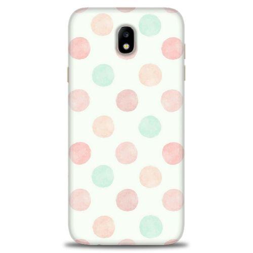Samsung Galaxy J7 Pro / J730 Kılıf HD Baskılı Kılıf - Blue Pink + Tam Ekran Koruyucu