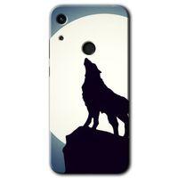 Honor 8A Kılıf HD Desen Baskılı Arka Kapak - Dolunay Bozkurt + Kırılmaz Cam