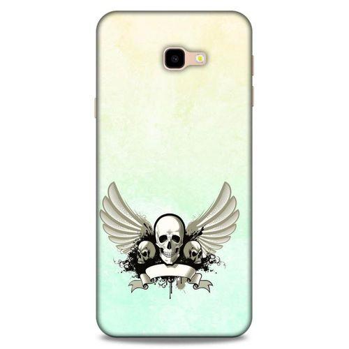 Lopard Samsung Galaxy J4 Plus Uyumlu Kılıf Tattoo's (8) Baskılı Kılıf Yeşil Beyaz