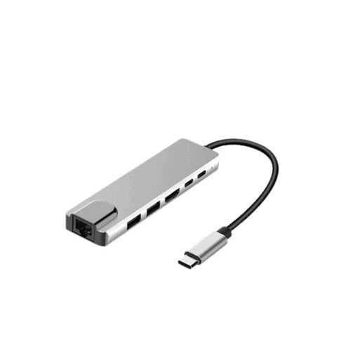 Macbook Pro/air Uyumlu Usb Type-c 8 In 1 Hub Dönüştürücü Çevirici Çoklayıcı Usb Hdmı Micro Sd 8 Girişli