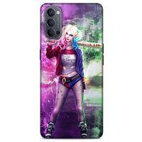 Oppo Reno 4 Uyumlu Kılıf Harley Quinn (30) Silicone Case Koyu kahverengi