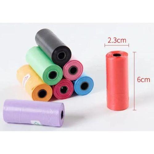 12'li Köpek Dışkı Poşeti Düz Renkli Set