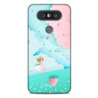 LG K41S - K51S Kılıf Pastel Renkler (45) Liquid Air Kılıf Mavi Toz Pembe