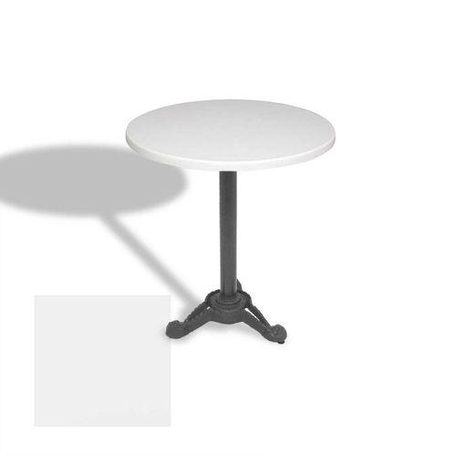 Dockers Çipa Döküm Ayak Yuvarlak Masa Çap 80cm - (Werzalit, Wermodin ve Allzalit Tabla) - Beyaz