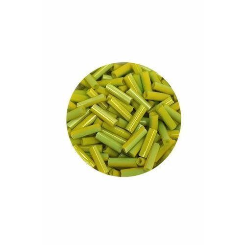 Uzun Boru Kesme Boncuk Çap 2mm Uzunluk 10 mm - 60 Gram - Yeşil - BNC282