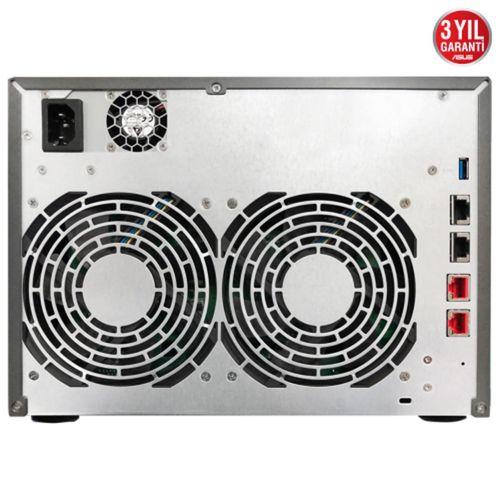 ASUSTOR AS6508T, 8Gb DDR4 Ram, 8 Yuvalı (8x22TB Destek), 2xM.2 NVMe PCI-e, 2x10GbE, 2x2.5GbE Network, 2xUSB 3.2, Tower NAS (Yedekleme) Cihazı