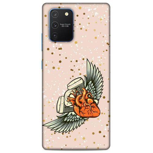 Lopard Samsung Galaxy S10 Lite Uyumlu Kılıf Tattoo's (27) Tasarımlı Kılıf Kalp Dövmesi