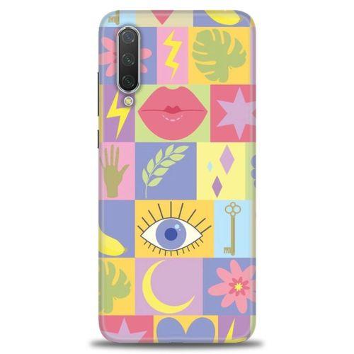 Xiaomi Mi 9 SE Kılıf HD Baskılı Kılıf - Tek Göz + Tam Ekran Koruyucu