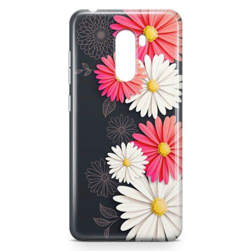 Xiaomi Pocophone F1 Kılıf Papatyalar Acarken Arka Kapak Koruma Desenli Full Koruyucu