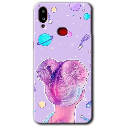 Samsung Galaxy A10s Kılıf Baskılı Kapak - Uzaylı Kız + 5D Tam Kaplayan Cam